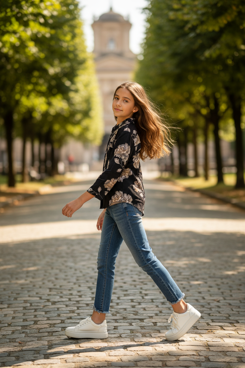 12-14 year old outdoors