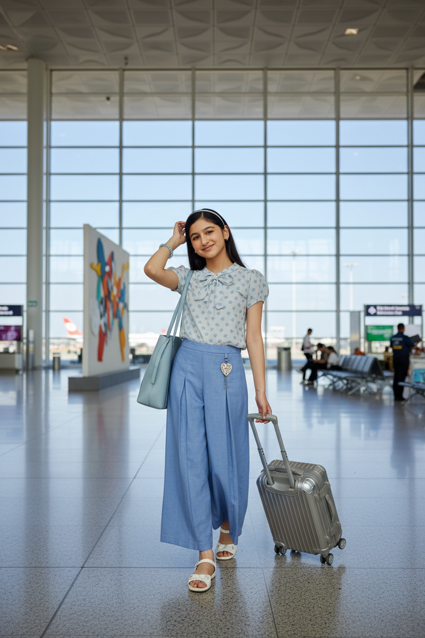 14-year-old at airport
