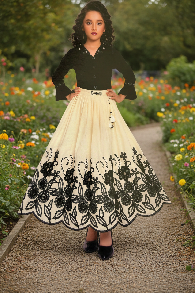 14-year-old garden pose