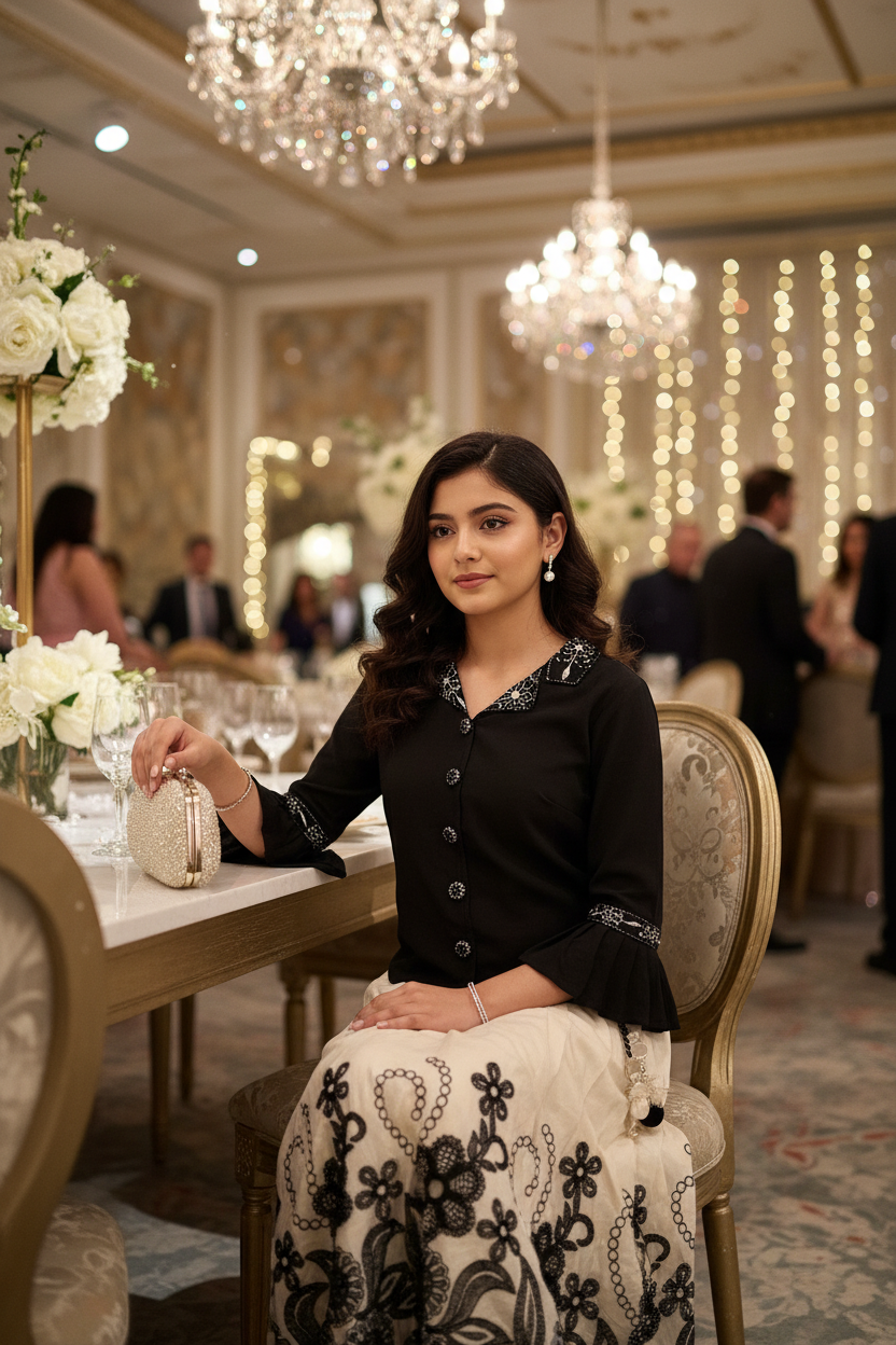 14-year-old sitting at wedding