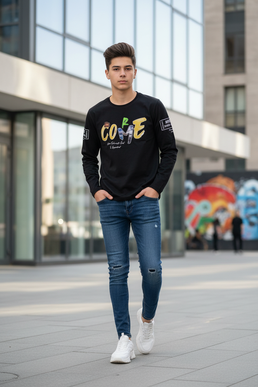15-year-old walking
