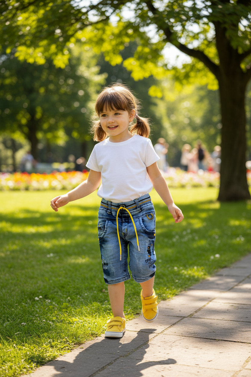 3-year-old girl outdoors