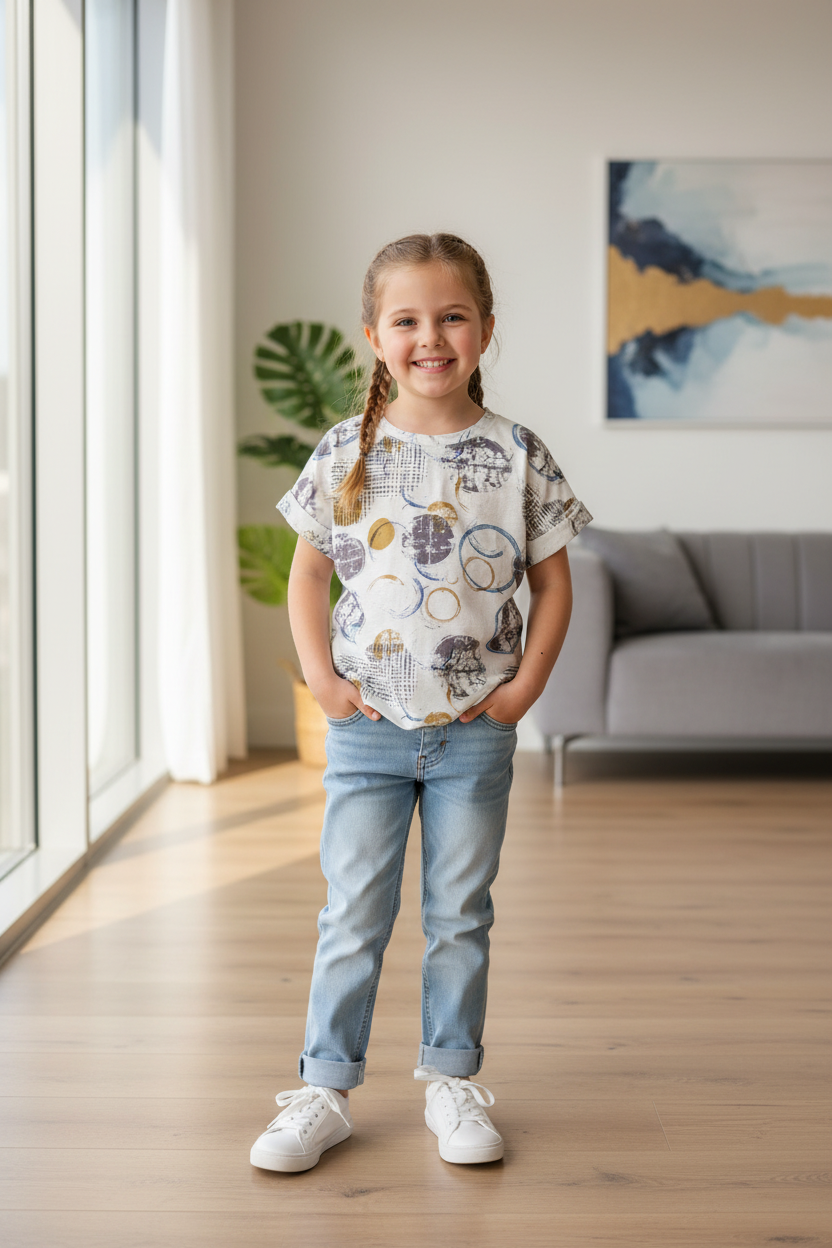 7-year-old girl indoor