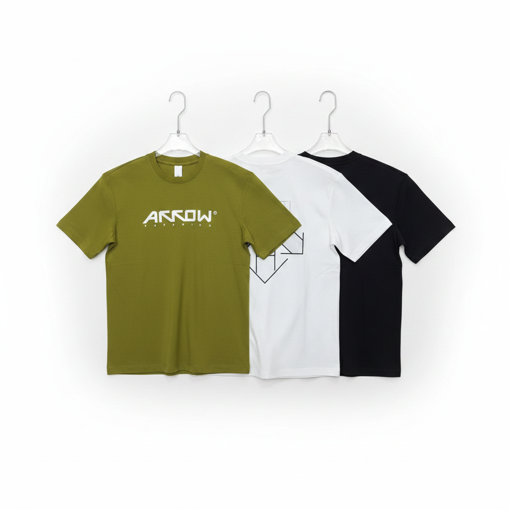 Arrow Tees - All 3 Colours Clean Background