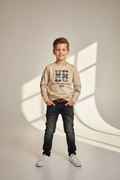Boy posing confident