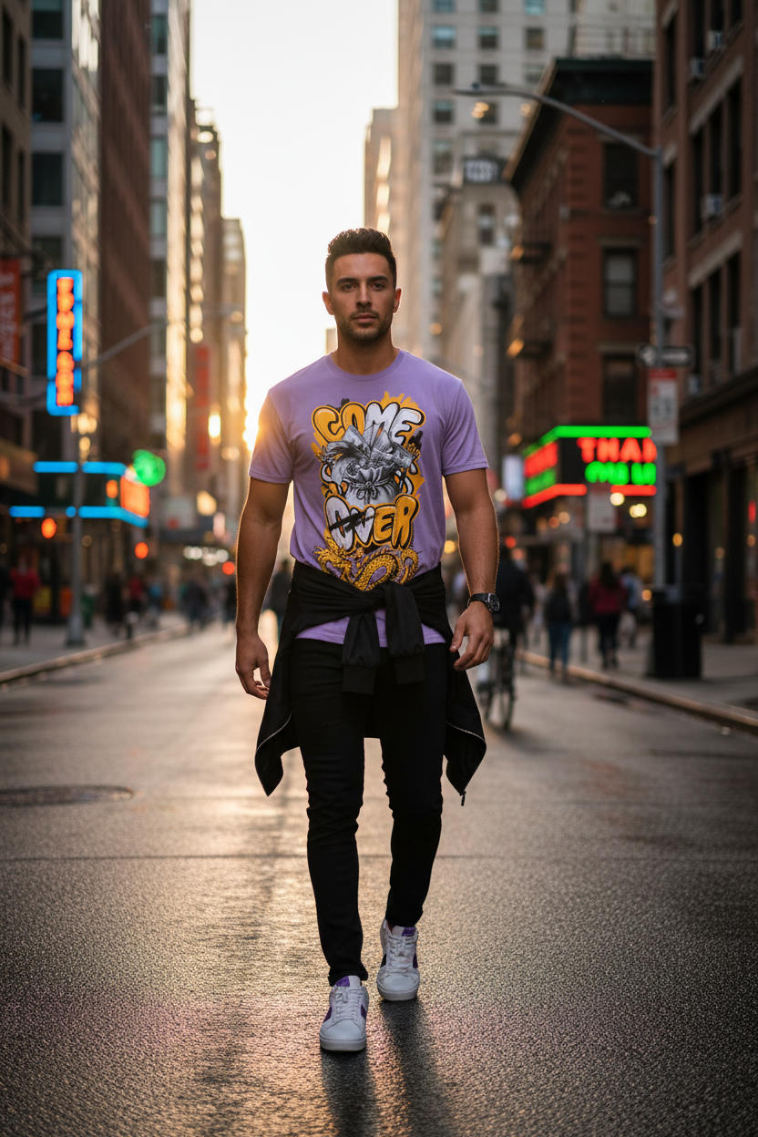 City Street with Neon