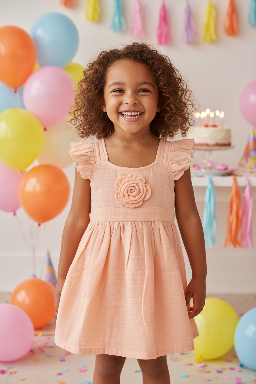 Girl at birthday party