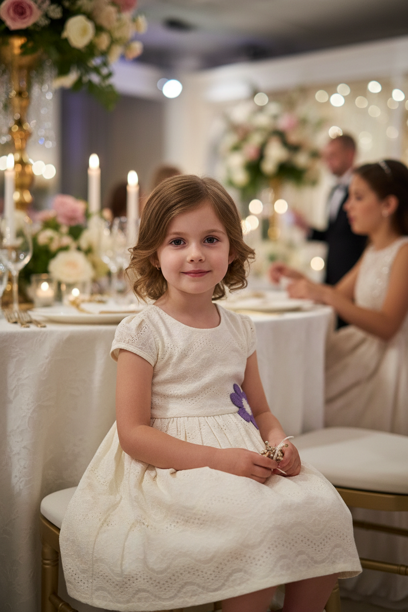 Girl sitting at party