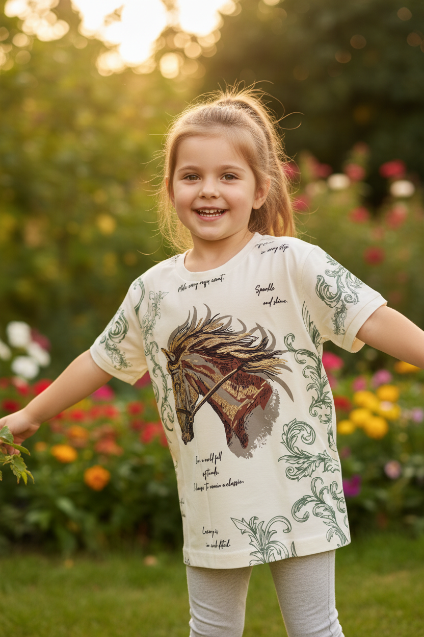 Horse t-shirt - Outdoor lifestyle photo