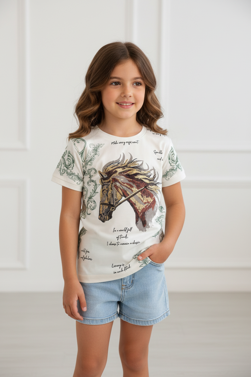 Horse t-shirt - Studio photo