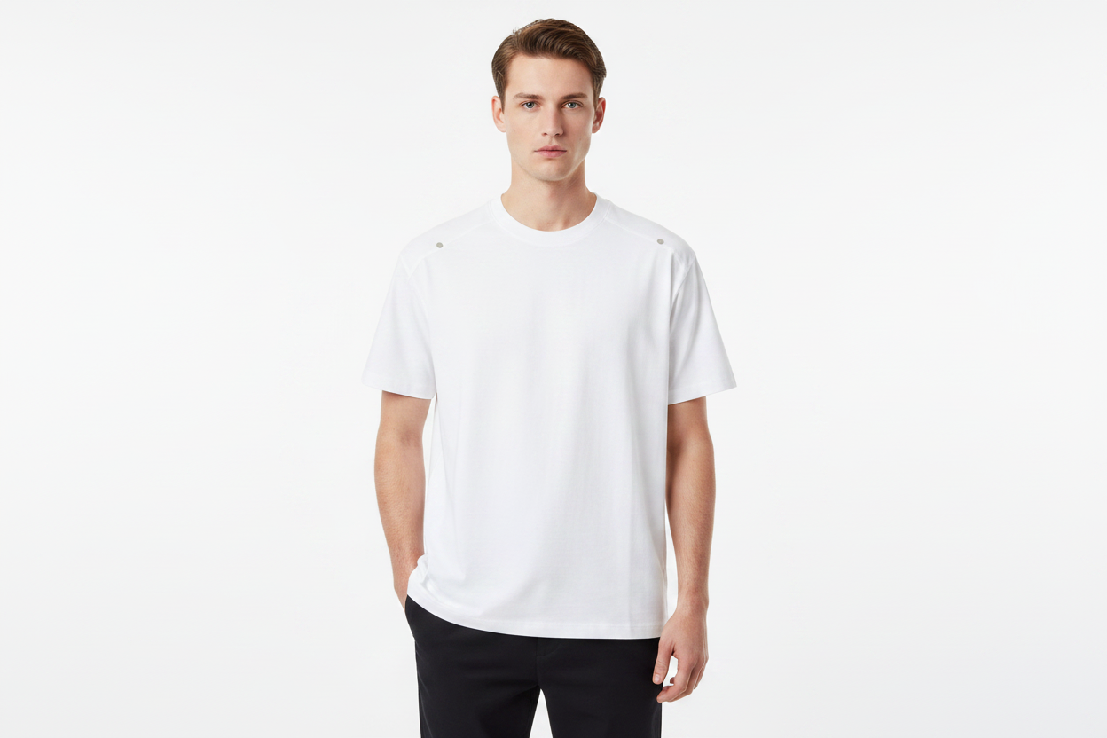 Kiwi Model - White Stud T-Shirt