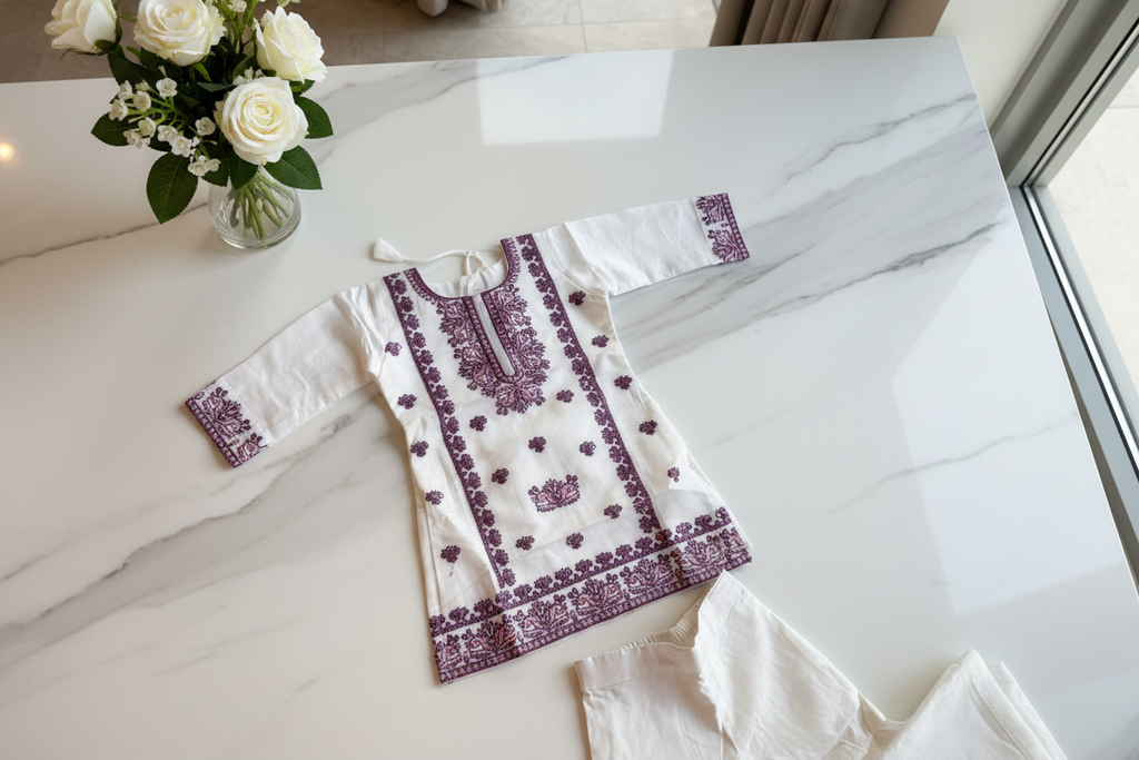 Marble & White Roses