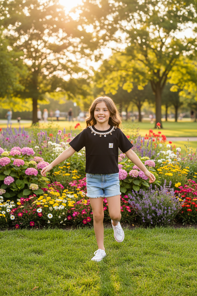 Park with Flowers