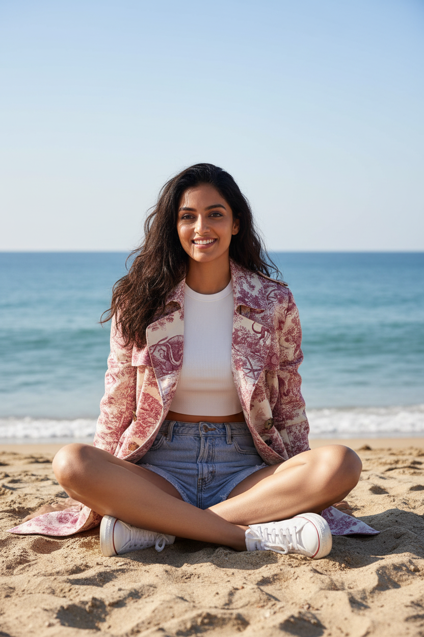 Pink Trench - Sitting on Sand