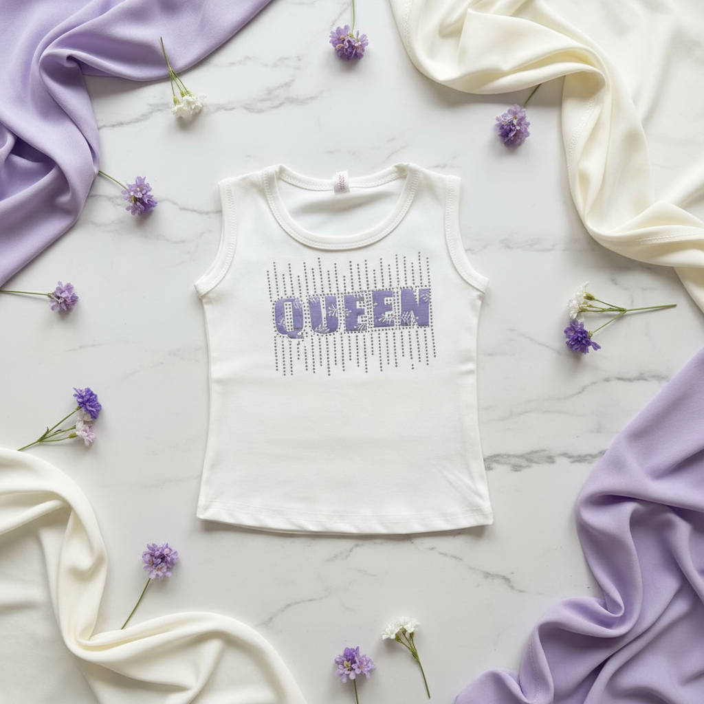 QUEEN T-Shirt Marble Styling