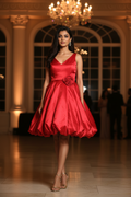 Rose Dress - Red Model