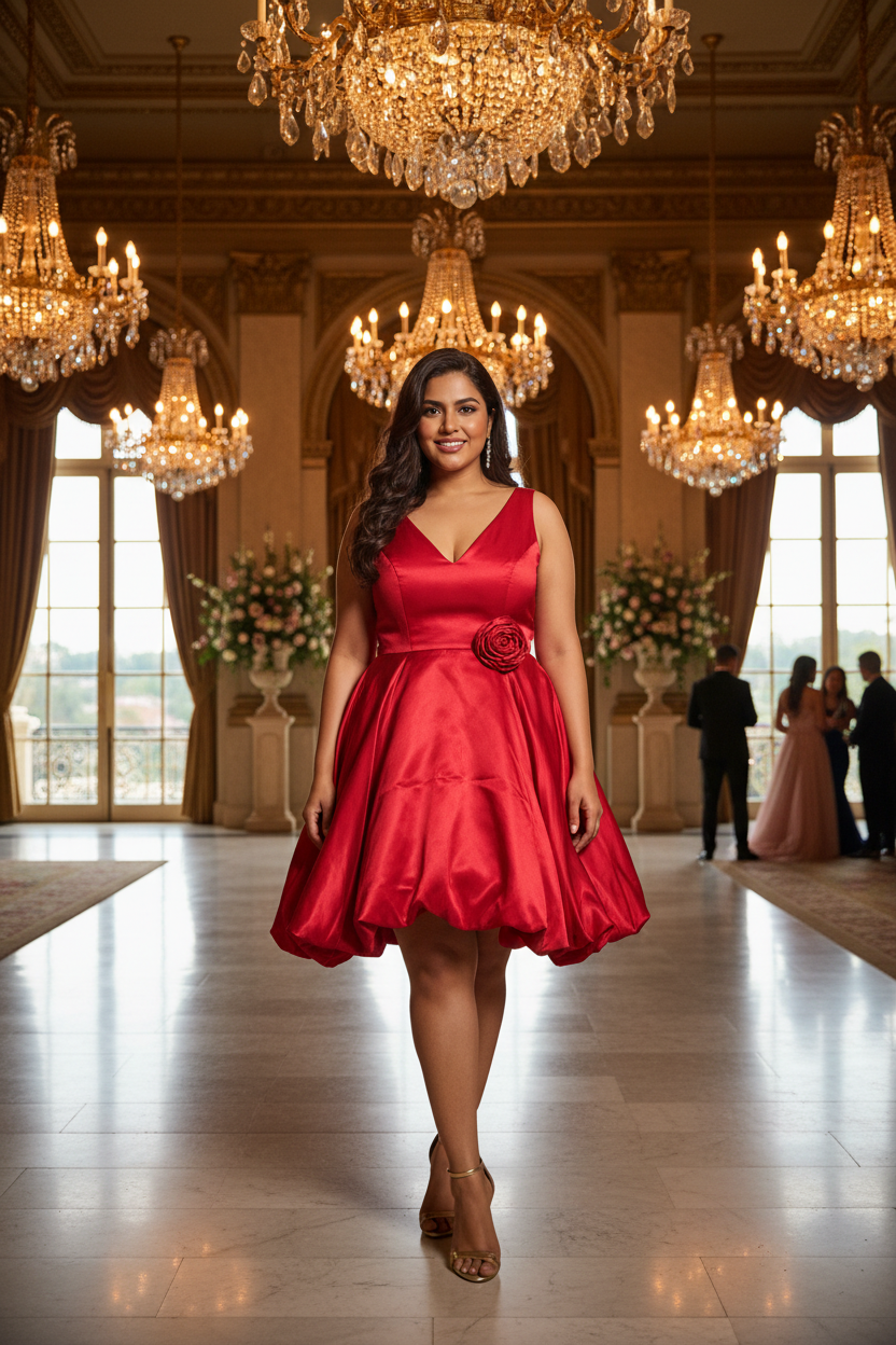 Rose Dress - Red New Model