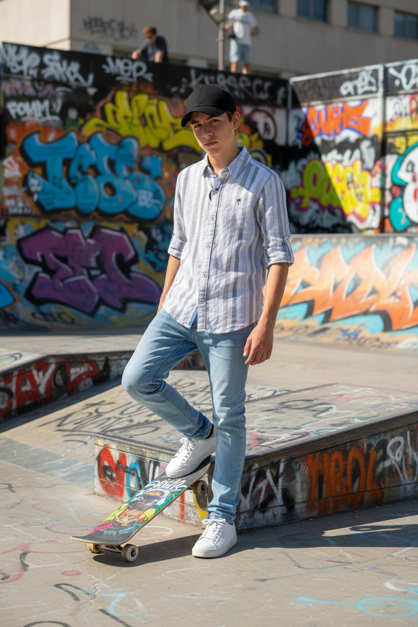 Teen at Skate Park