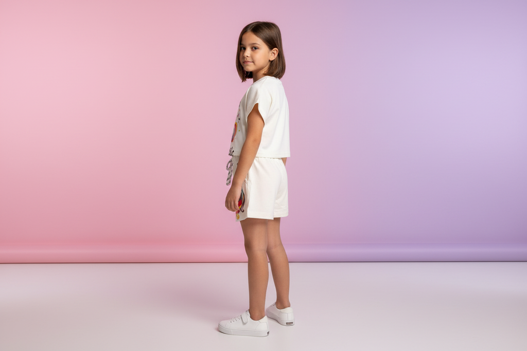 Unicorn Co-ord Set - Side view in studio