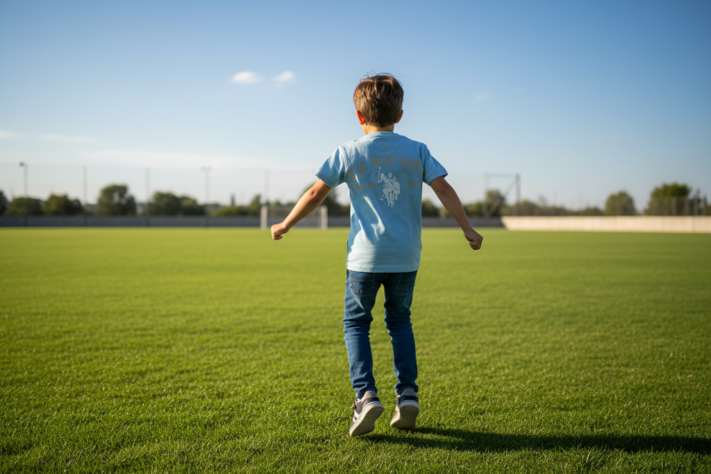 US Polo T-Shirt - Back sports field
