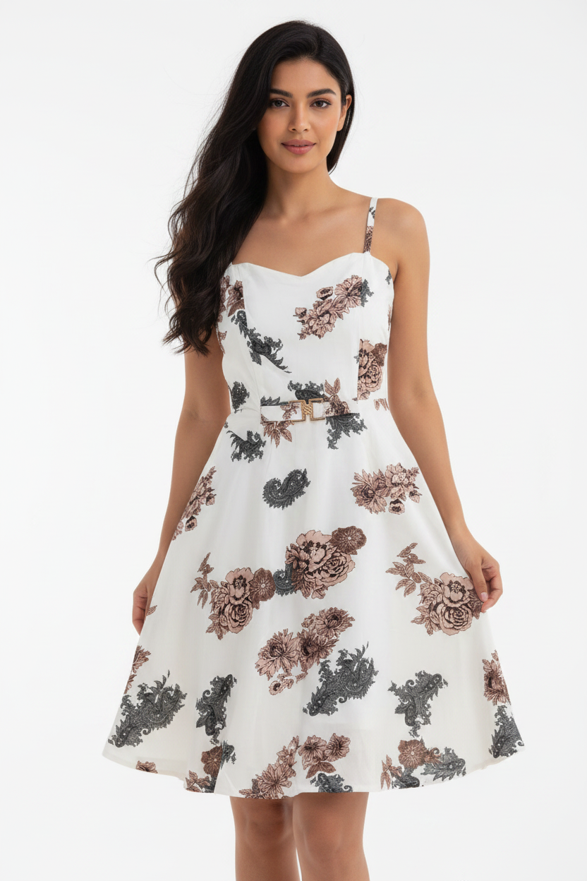 White floral dress only